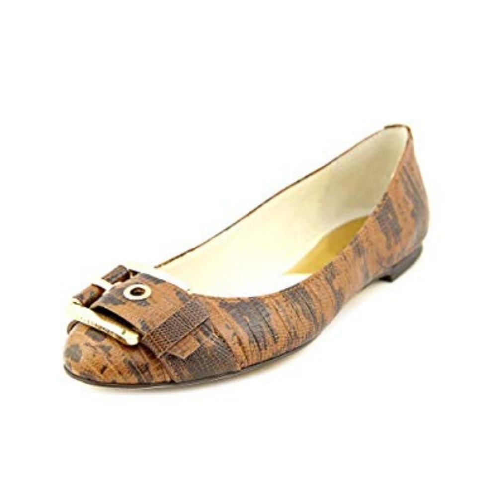 Michael Kors  Luggage Mk Calder Ballet Flats